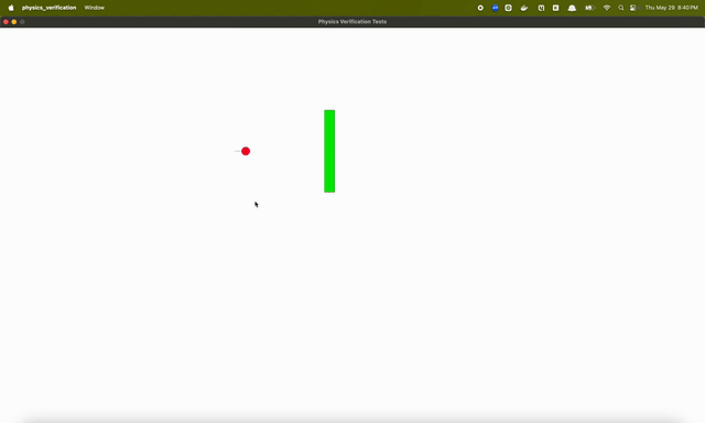 Physics engine debug visualization
